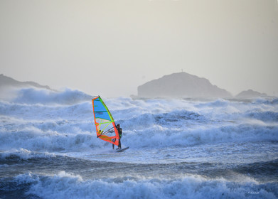TEMPETE ZEUS MARSEILLE ,PLAGE DU PRADO,WINDSURF, PLANCHE À  VOILE