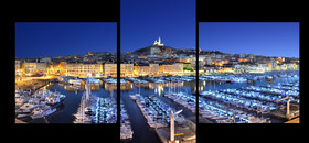 triptyque MARSEILLE DE NUIT