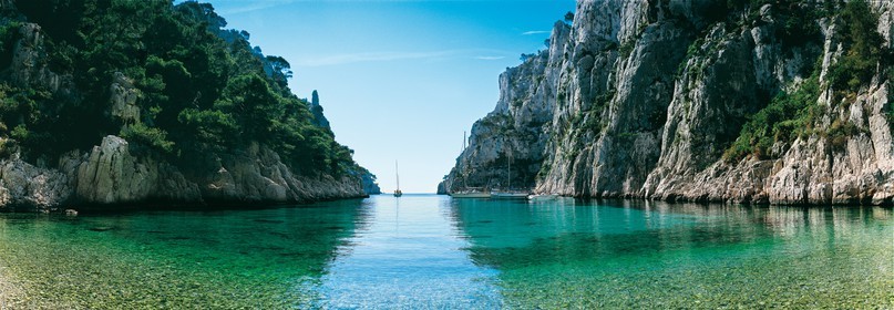 CALANQUE D'EN VAU LE FIORD  MARSEILLEformat  33 X 95cm papier 300g