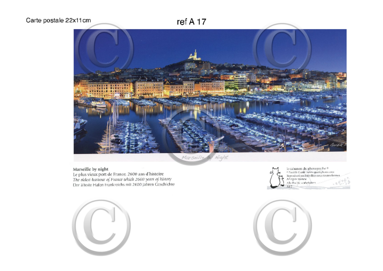 REF  A 17  CARTES POSTALES COLLECTION  A