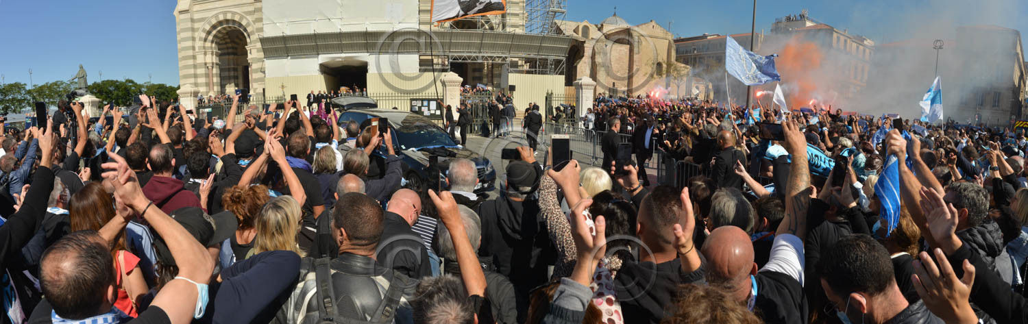 Marseille,  hommage à Bernard Tapie