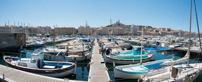 Marché à Marseille sur le vieux port