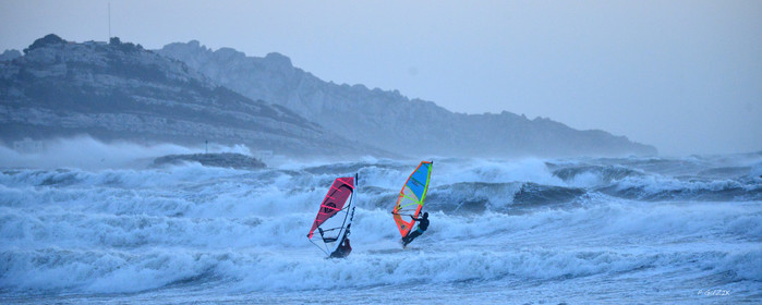 TEMPETE ZEUS MARSEILLE ,PLAGE DU PRADO,WINDSURF, PLANCHE À  VOILE