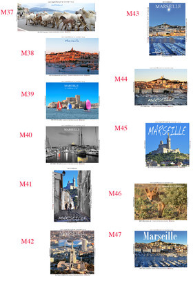 REF  MAGNET  Marseille Calanques PLANCHE 4