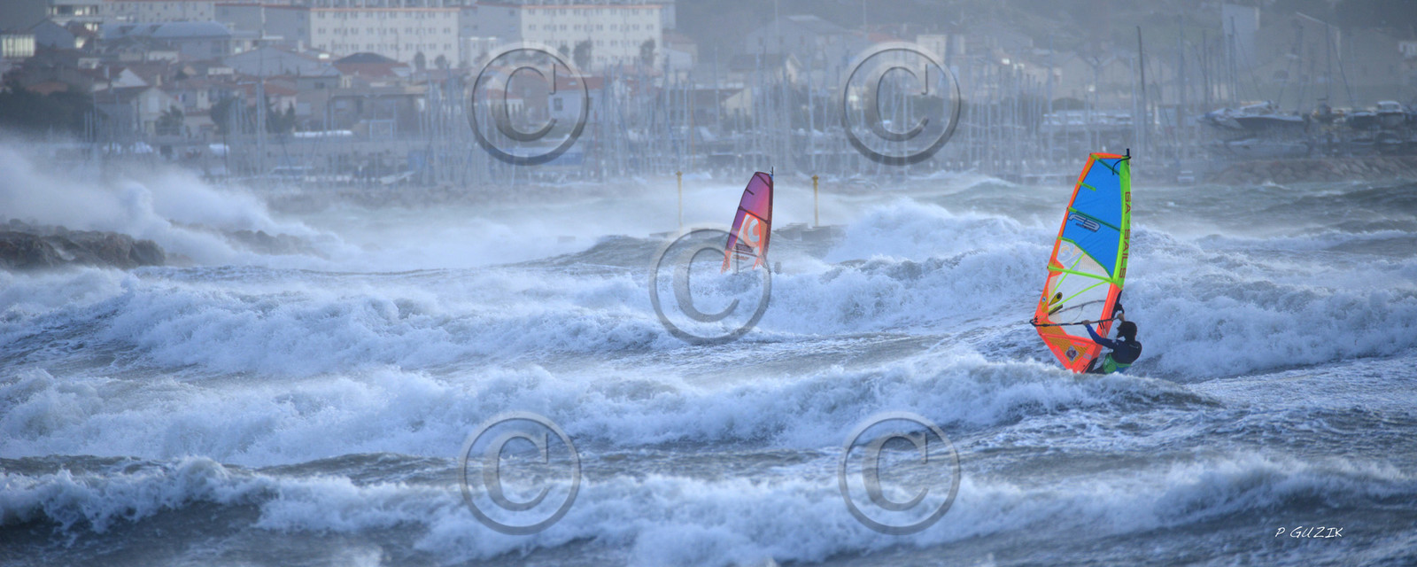 TEMPETE ZEUS MARSEILLE ,PLAGE DU PRADO,WINDSURF, PLANCHE À  VOILE