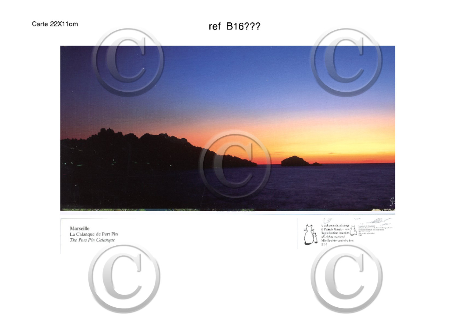 ( épuisé actuellement  )   CARTES POSTALES - Collection - B -       CARTES POSTALES de MARSEILLE ET CALANQUES 25 Modeles