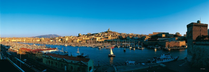 MARSEILLE VIEUX PORT COULEUR LUMIERE D'ÉTÉFORMAT 33 x 95cmTarif  sur stand et marché  25€