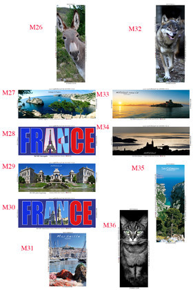 REF  MAGNET  Marseille Calanques PLANCHE 3