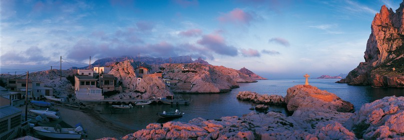 LES CROISETTES ,LA BAIE DES SINGES, MARSEILLE LES CALANQUESFORMAT 33 x 95cmTarif  sur stand et marché  25€