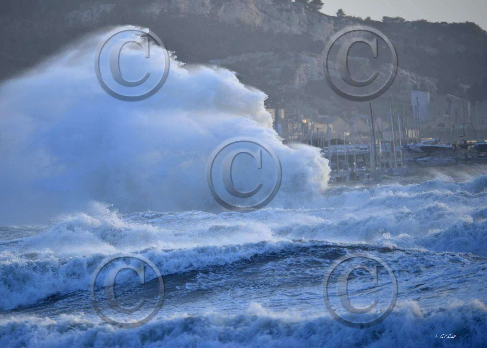 TEMPETE ZEUS MARSEILLE ,PLAGE DU PRADO,WINDSURF, PLANCHE À  VOILE